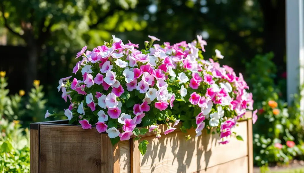 plantation pétunias retombants