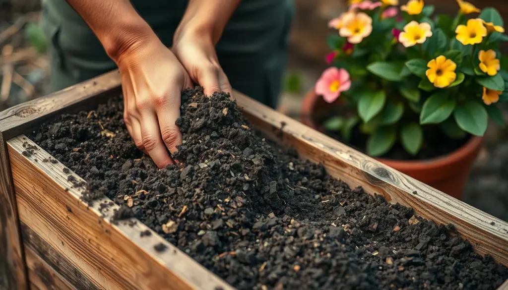 préparation terreau pour pétunias